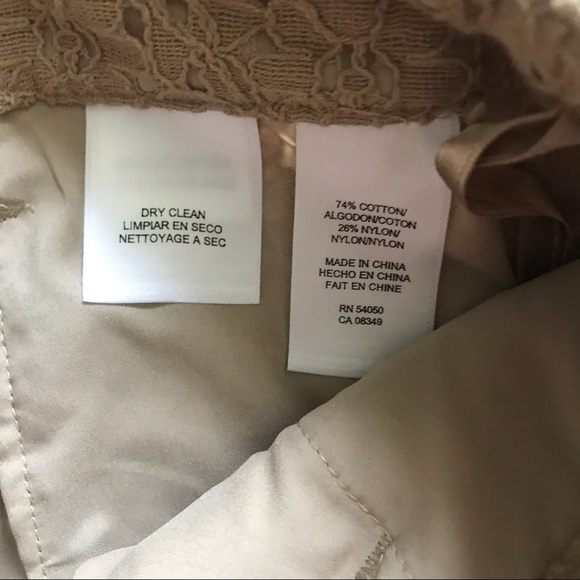 Tan lace Shorts - Picture 4 of 5